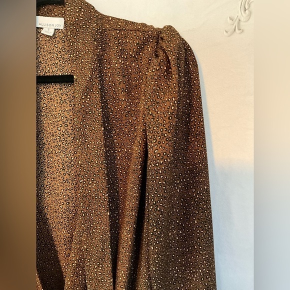 Allison Joy Brown & Black Leopard Print Long Sleeve Bodysuit - Picture 5 of 16